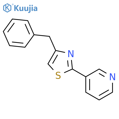 Pyridine, 3-[4-(phenylmethyl)-2-thiazolyl]- structure