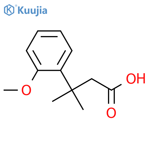 3-(2-Methoxyphenyl)-3-methylbutanoic acid structure
