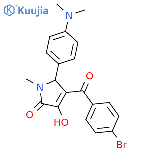 <br>4-(4-Bromo-benzoyl)-5-(4-dimethylamino-phenyl)-3-hydroxy-1-methyl-1,5-dihyd ro-pyrrol-2-one structure