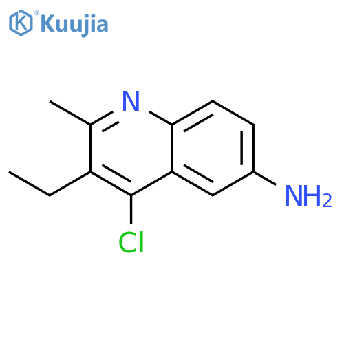 4-Chloro-3-ethyl-2-methyl-quinolin-6-ylamine structure