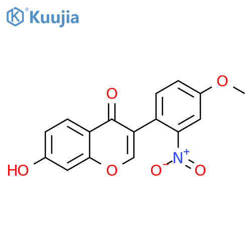 4H-1-Benzopyran-4-one, 7-hydroxy-3-(4-methoxy-2-nitrophenyl)- structure