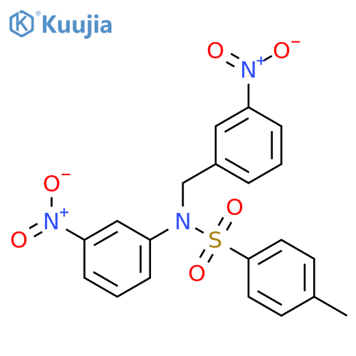 4-Methyl-N-(3-nitro-benzyl)-N-(3-nitro-phenyl)-benzenesulfonamide structure
