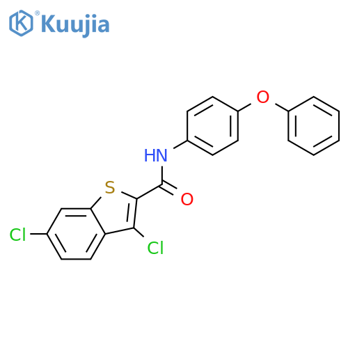3,6-Dichloro-benzo[b]thiophene-2-carboxylic acid (4-phenoxy-phenyl)-amide structure