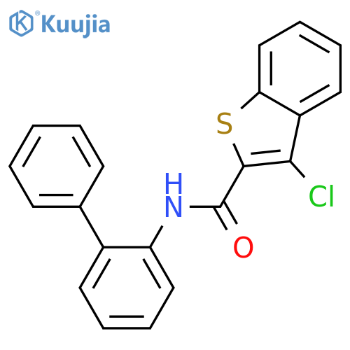 3-Chloro-benzo[b]thiophene-2-carboxylic acid biphenyl-2-ylamide structure