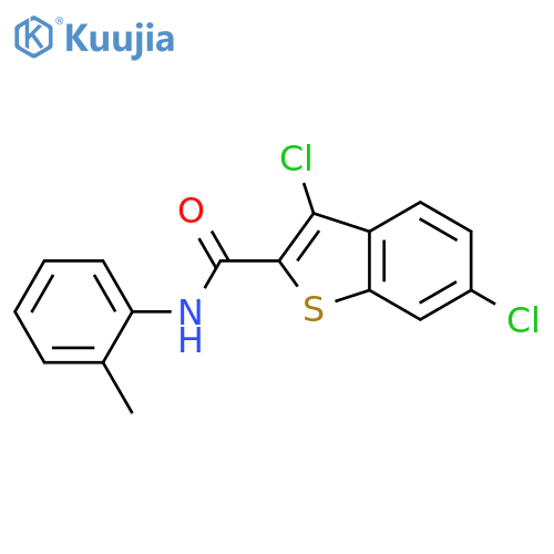 3,6-Dichloro-benzo[b]thiophene-2-carboxylic acid o-tolylamide structure
