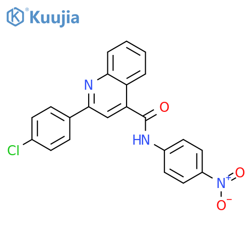 2-(4-Chloro-phenyl)-quinoline-4-carboxylic acid (4-nitro-phenyl)-amide structure