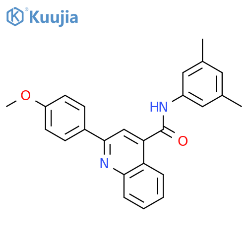 <br>2-(4-Methoxy-phenyl)-quinoline-4-carboxylic acid (3,5-dimethyl-phenyl)-amid e structure