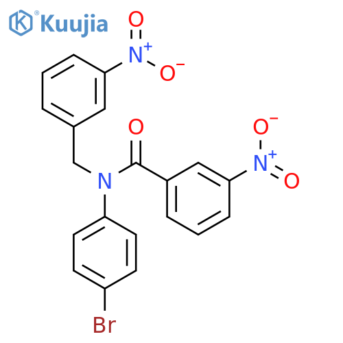 N-(4-Bromo-phenyl)-3-nitro-N-(3-nitro-benzyl)-benzamide structure