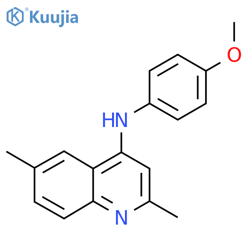 N-(4-Methoxyphenyl)-2,6-dimethylquinolin-4-amine structure