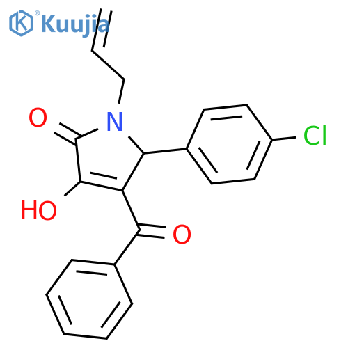 1-Allyl-4-benzoyl-5-(4-chloro-phenyl)-3-hydroxy-1,5-dihydro-pyrrol-2-one structure