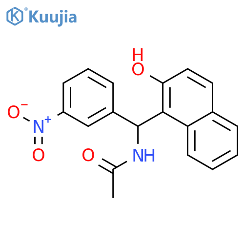 N-[(2-hydroxynaphthalen-1-yl)-(3-nitrophenyl)methyl]acetamide structure