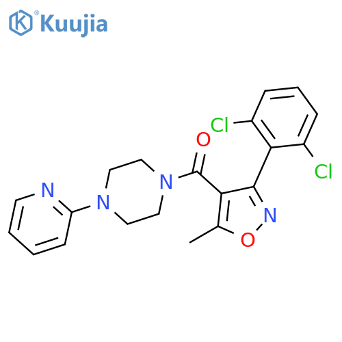 1-[3-(2,6-dichlorophenyl)-5-methyl-1,2-oxazole-4-carbonyl]-4-(pyridin-2-yl)piperazine structure