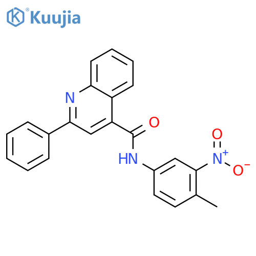 2-Phenyl-quinoline-4-carboxylic acid (4-methyl-3-nitro-phenyl)-amide structure