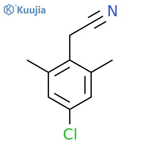 Benzeneacetonitrile, 4-chloro-2,6-dimethyl- structure