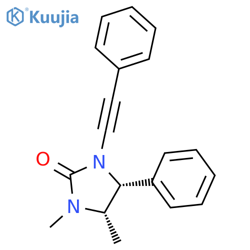 (4R,5S)-1,5-Dimethyl-4-phenyl-3-(phenylethynyl)imidazolidin-2-one structure