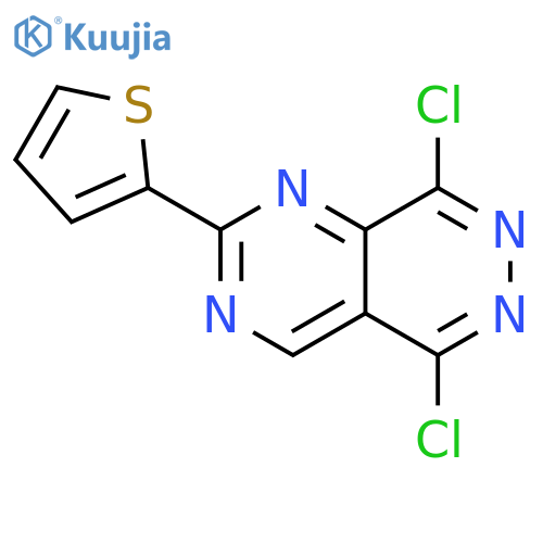 Pyrimido[4,5-d]pyridazine, 5,8-dichloro-2-(2-thienyl)- structure