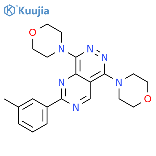 PYRIMIDO[4,5-D]PYRIDAZINE, 2-(3-METHYLPHENYL)-5,8-DI-4-MORPHOLINYL- structure