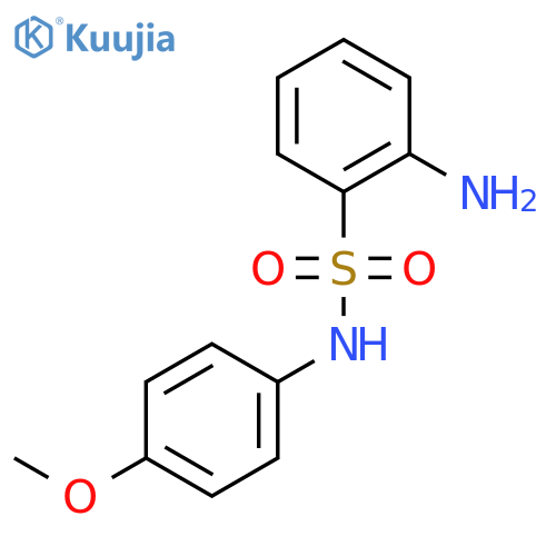 2-Amino-N-(4-methoxyphenyl)benzene-1-sulfonamide structure
