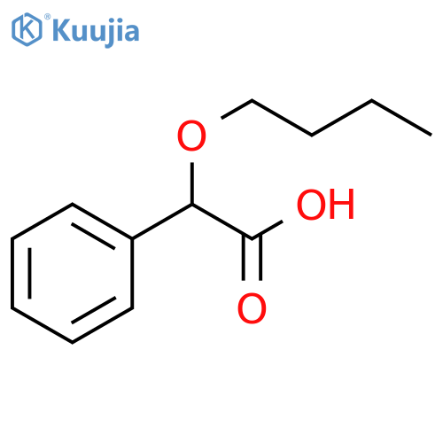 Benzeneacetic acid, α-butoxy- structure