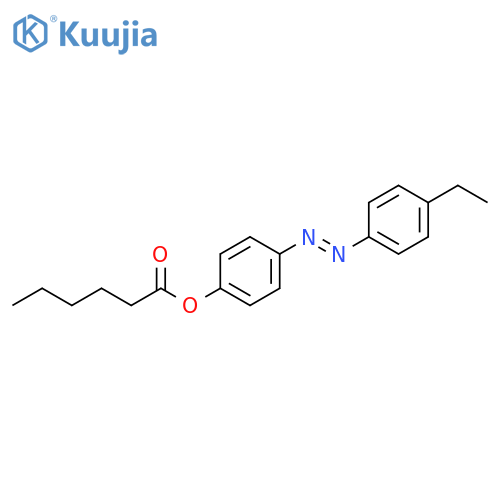 Hexanoic acid, 4-[(4-ethylphenyl)azo]phenyl ester, (E)- structure
