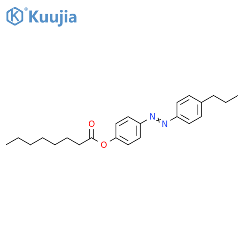 Octanoic acid, 4-[(4-propylphenyl)azo]phenyl ester structure