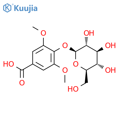 Benzoic acid, 4-(b-D-glucopyranosyloxy)-3,5-dimethoxy- structure