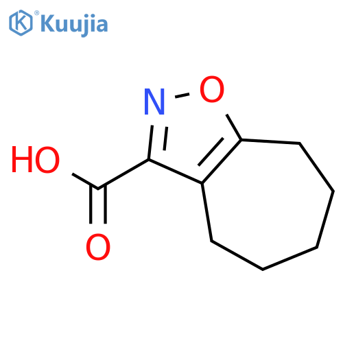 4H,5H,6H,7H,8H-cyclohepta[d][1,2]oxazole-3-carboxylic acid structure