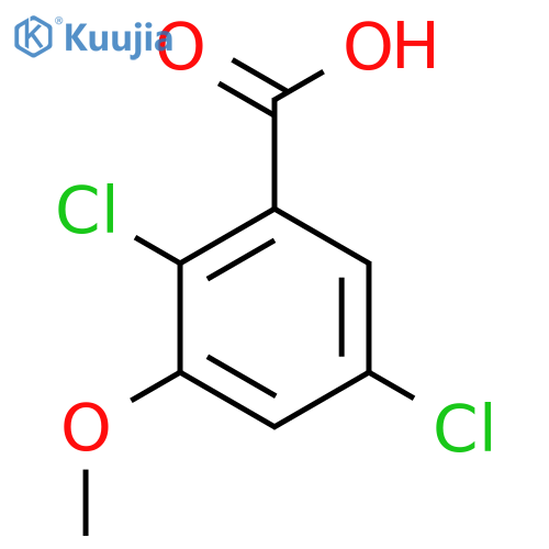 2,5-Dichloro-3-methoxybenzoic acid structure