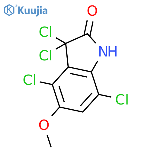 2H-Indol-2-one, 3,3,4,7-tetrachloro-1,3-dihydro-5-methoxy- structure