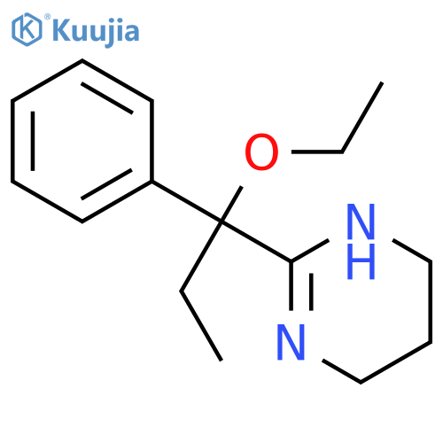 2-(1-ethoxy-1-phenylpropyl)-1,4,5,6-tetrahydropyrimidine structure