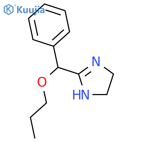 1H-Imidazole,4,5-dihydro-2-(phenylpropoxymethyl)- structure