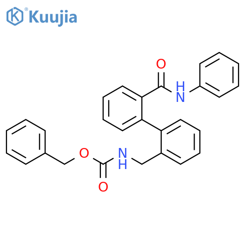 Carbamic acid, [[2'-[(phenylamino)carbonyl][1,1'-biphenyl]-2-yl]methyl]-,phenylmethyl ester structure
