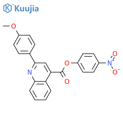 4-Nitrophenyl 2-(4-methoxyphenyl)quinoline-4-carboxylate structure