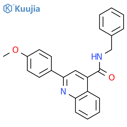 2-(4-Methoxy-phenyl)-quinoline-4-carboxylic acid benzylamide structure