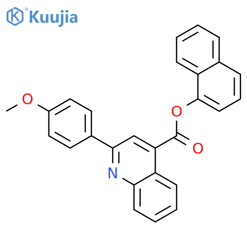 1-naphthyl 2-(4-methoxyphenyl)-4-quinolinecarboxylate structure