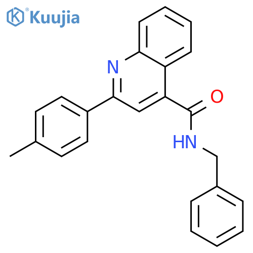 2-p-Tolyl-quinoline-4-carboxylic acid benzylamide structure