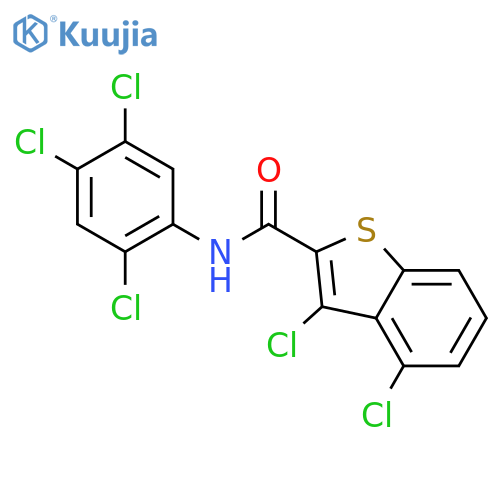 <br>3,4-Dichloro-benzo[b]thiophene-2-carboxylic acid (2,4,5-trichloro-phenyl)-a mide structure