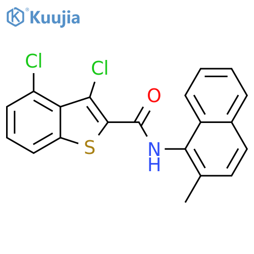 <br>3,4-Dichloro-benzo[b]thiophene-2-carboxylic acid (2-methyl-naphthalen-1-yl) -amide structure