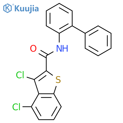 Benzo[b]thiophene-2-carboxamide, N-[1,1'-biphenyl]-2-yl-3,4-dichloro- structure