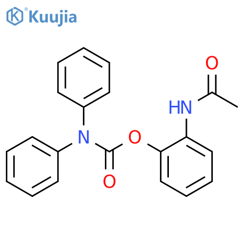 2-acetamidophenyl N,N-diphenylcarbamate structure