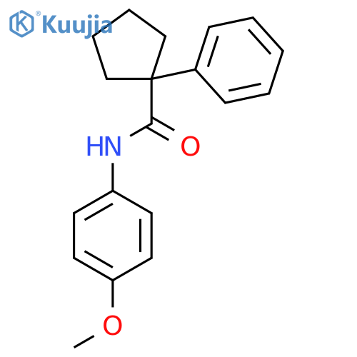 N-(4-Methoxyphenyl)-1-phenylcyclopentane-1-carboxamide structure