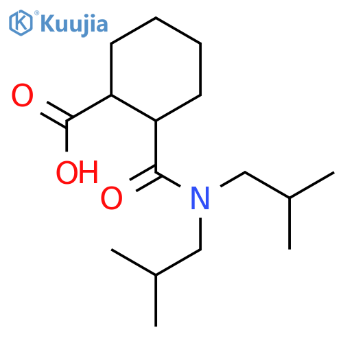 (1R,2S)-2-[bis(2-methylpropyl)carbamoyl]cyclohexane-1-carboxylate structure