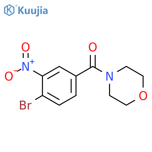 4-(4-bromo-3-nitrobenzoyl)morpholine structure
