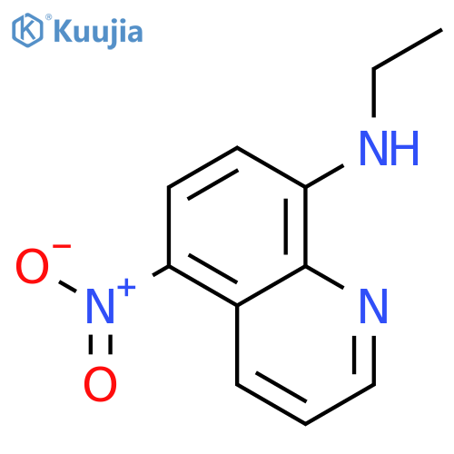 8-Ethylamino-5-nitroquinoline structure