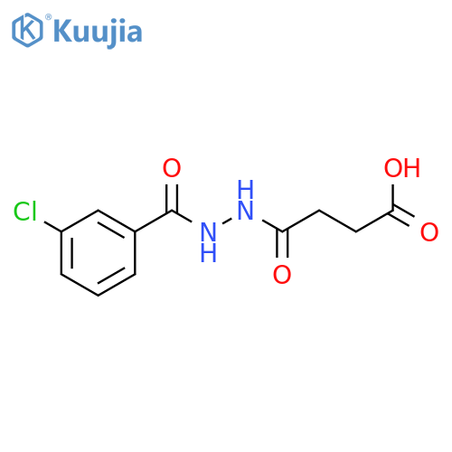 Butanedioic acid, mono[2-(3-chlorobenzoyl)hydrazide] structure