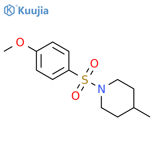 1-[(4-methoxyphenyl)sulfonyl]-4-methylpiperidine structure