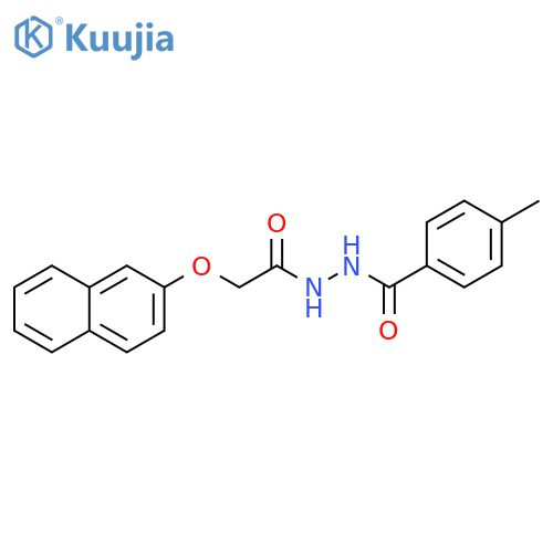 Benzoic acid, 4-methyl-, 2-[(2-naphthalenyloxy)acetyl]hydrazide structure
