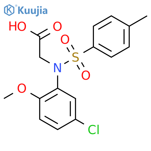 N-(5-Chloro-2-methoxyphenyl)-N-(4-methylphenyl)sulfonylglycine structure