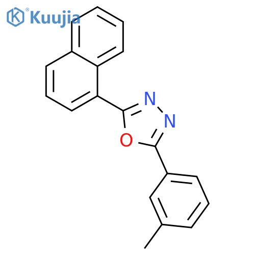 2-(3-methylphenyl)-5-naphthalen-1-yl-1,3,4-oxadiazole structure