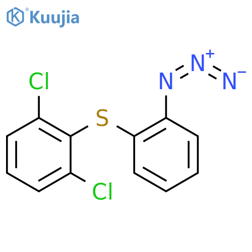 Benzene, 2-[(2-azidophenyl)thio]-1,3-dichloro- structure